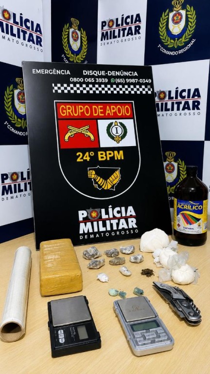 Dupla suspeita por tráfico de drogas é presa em Cuiabá