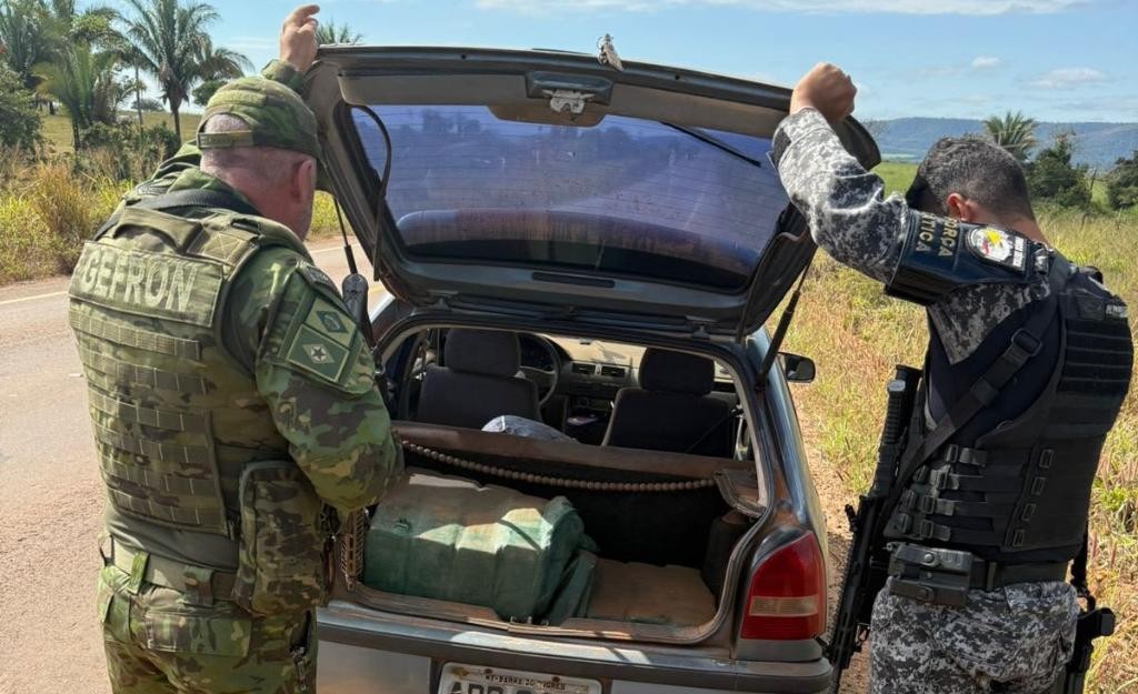 Gefron e Força Tática apreendem 248 kg de cocaína em MT