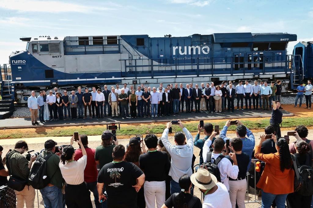Governo e Rumo inauguram primeiro trecho da Ferrovia Estadual