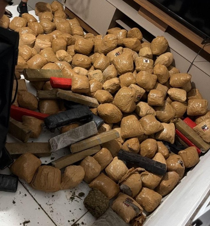PJC apreende mais de 150 kg de maconha em Cuiabá