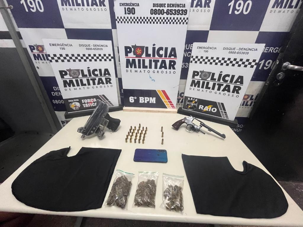 Polícia apreende adolescentes com submetralhadora e munições
