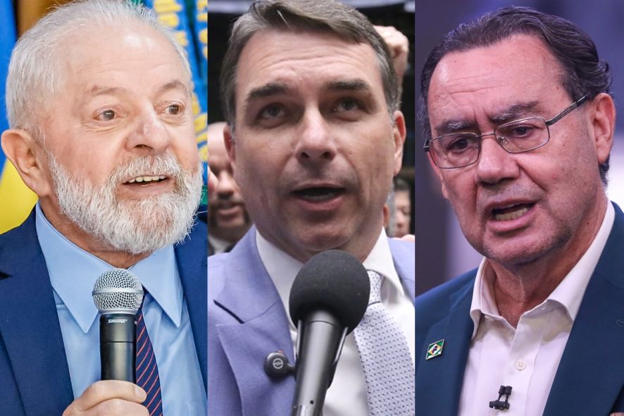 Lula tem 37%, Flávio 30% e Cury chega a 10% na Quaest