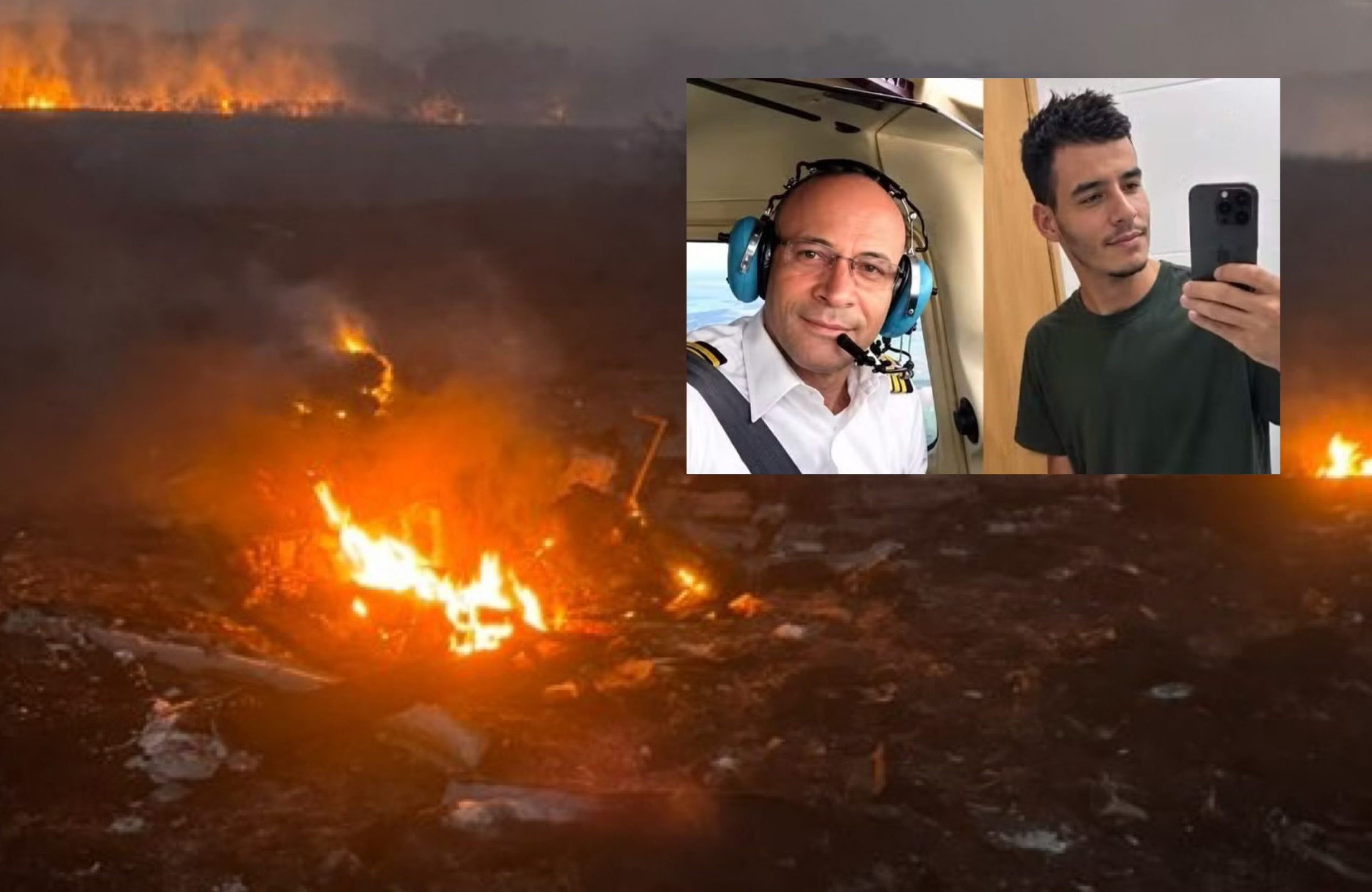 Avião de pequeno porte cai em fazenda e deixa dois mortos em MT