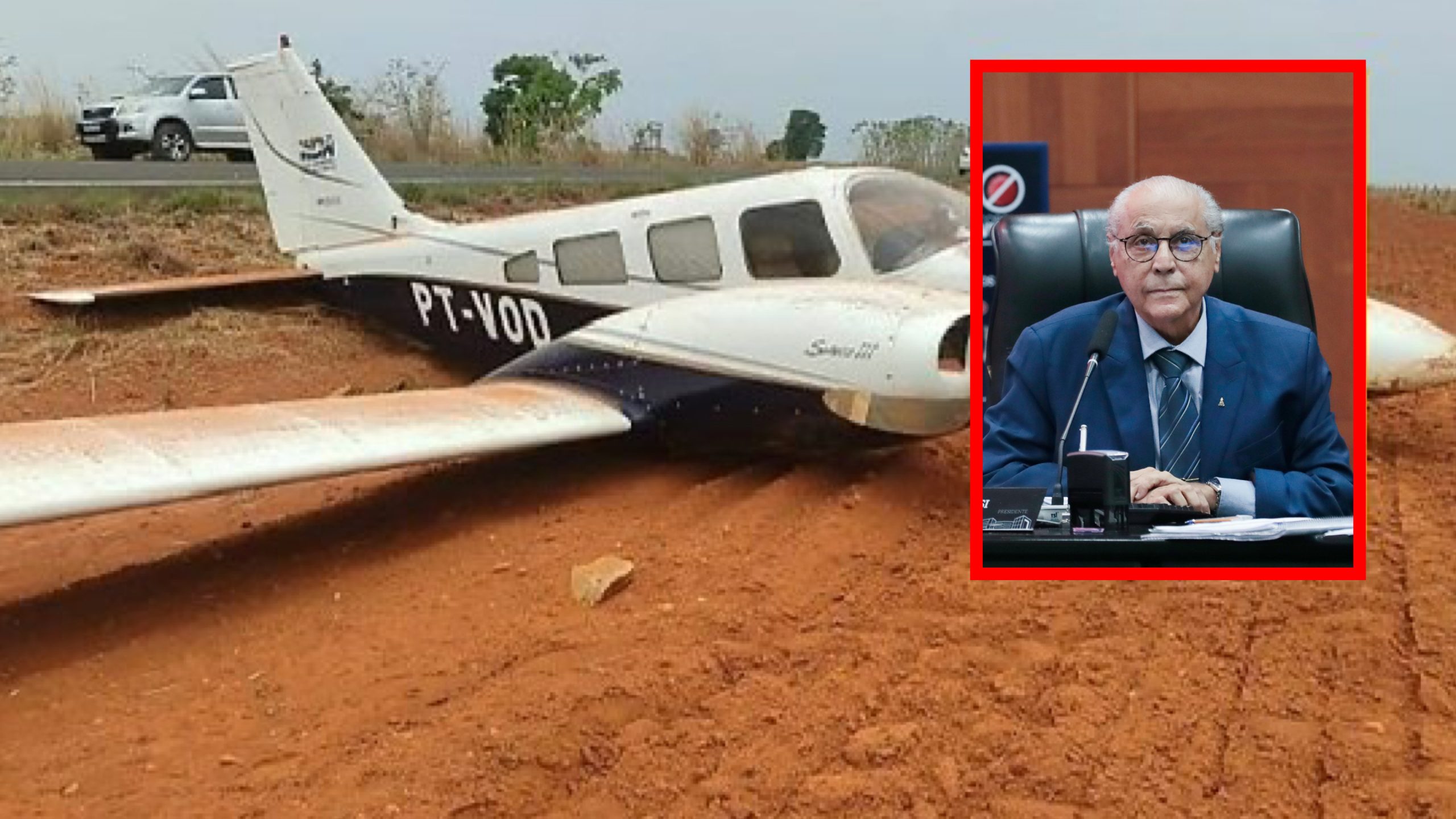 Avião de Júlio Campos faz pouso forçado em rodovia de MT